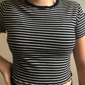 Striped Crop Top